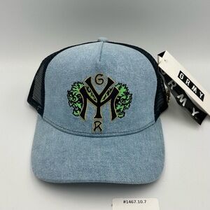 NWT Grimey (GRMY) Burning‎ & Looting Sweet Science Trucker Snapback Washed Blue